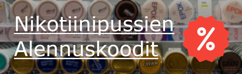 nikotiinipussit alennuskoodi